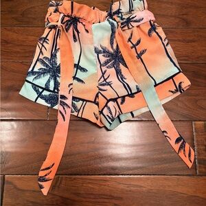Hannah Banana Kids Tropical Print Shorts